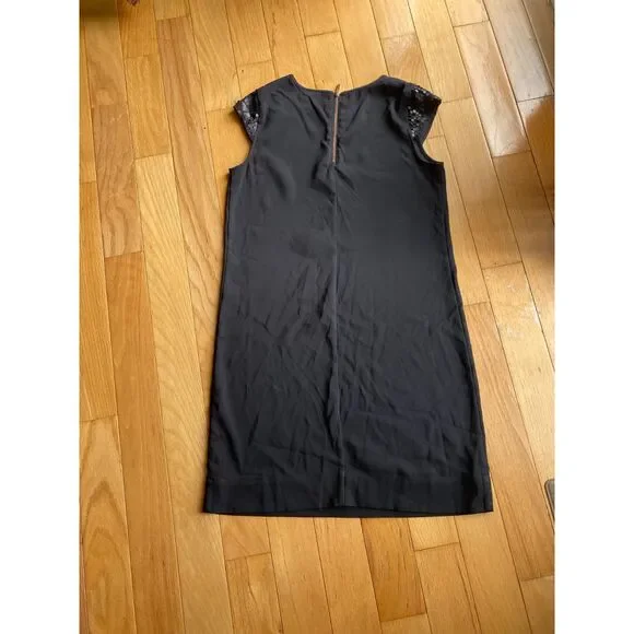 Mossimo Black Dress~Sequined Cap Sleeves S/P - Picture 2 of 5